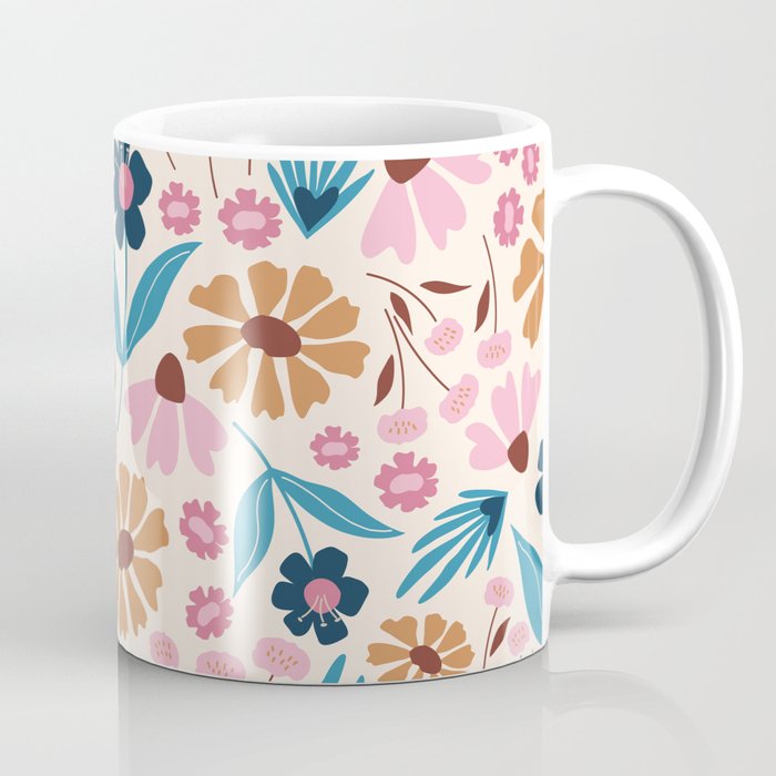 Wild Flowers - Bohemian  Coffee Mug Gallery Image 1