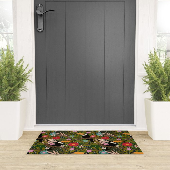 Toucan - Jungle  Welcome Mat Gallery Image 3