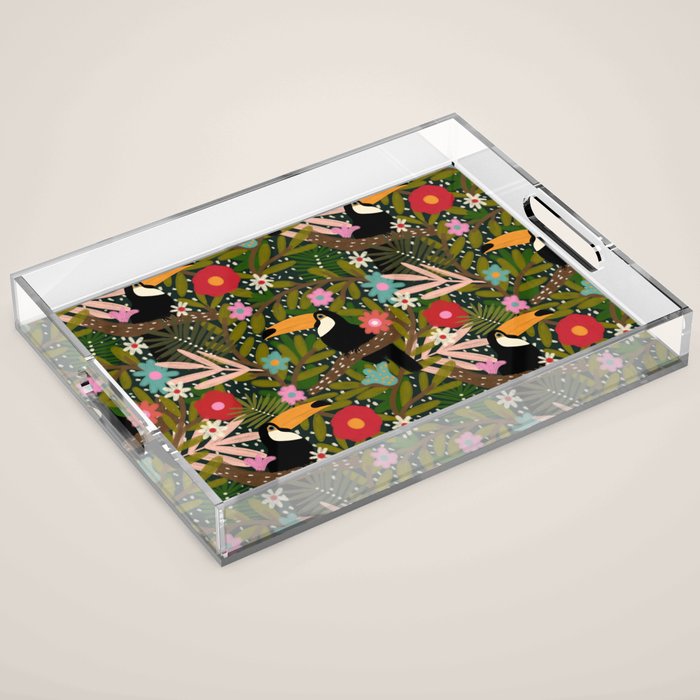 Toucan - Jungle  Acrylic Tray Gallery Image 1