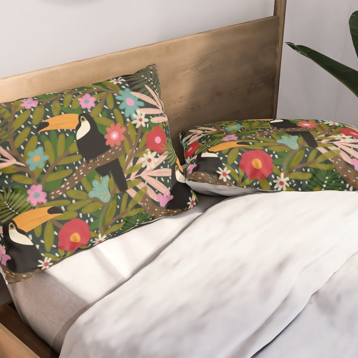 Toucan - Jungle  Pillow Sham Gallery Image 2