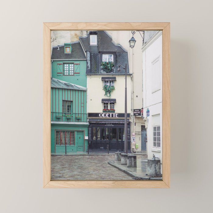 Cafe Odette - Left Bank Parisian Cafe Mini Art Print Gallery Image 1