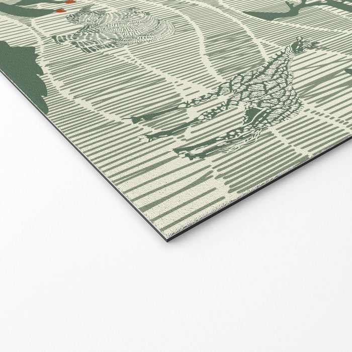 Wildlife Safari Savannah green Welcome Mat Gallery Image 2