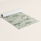 Wildlife Safari Savannah green Yoga Mat Gallery Image 2