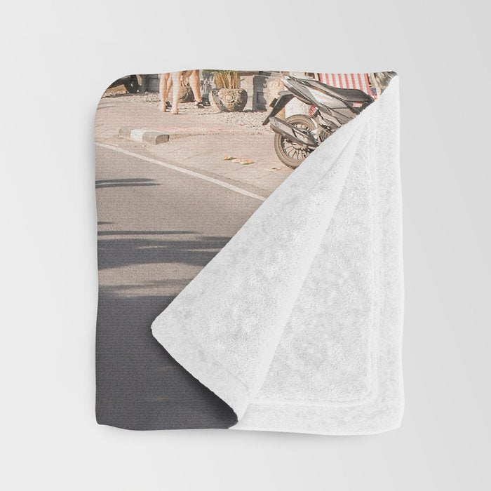Tropical Road On Bali Island Art Print | Summer Holiday Photo | Digital Indonesia Travel Photography Throw Blanket Gallery Image 3