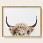 Peeking Highland Cow Serving Tray Gallery Image 1