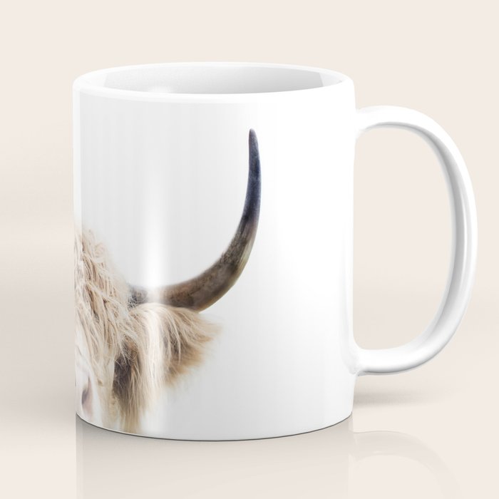 Peeking Highland Cow Coffee Mug Gallery Image 1