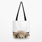 Peeking Highland Cow Tote Bag Gallery Image 2