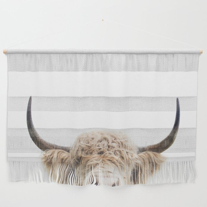 Peeking Highland Cow Wall Hanging Gallery Image 1