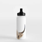 Peeking Highland Cow Water Bottle Gallery Image 2