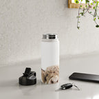Peeking Highland Cow Water Bottle Gallery Image 5