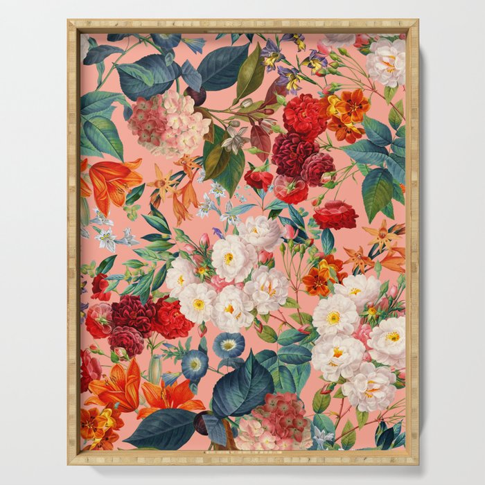 Chintzy Florals III Serving Tray Gallery Image 1