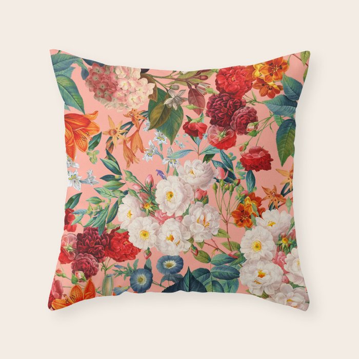 Chintzy Florals III Throw Pillow Gallery Image 6