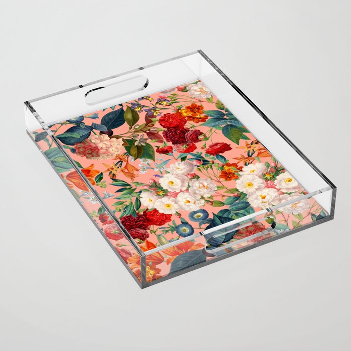 Chintzy Florals III Acrylic Tray Gallery Image 1