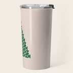 Winter Market | 05 - Festive Christmas Tree Green And Neutral Modern Holiday Travel Mug Gallery Image 2