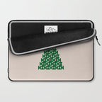 Winter Market | 05 - Festive Christmas Tree Green And Neutral Modern Holiday Laptop Sleeve Gallery Image 2