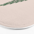 Winter Market | 05 - Festive Christmas Tree Green And Neutral Modern Holiday Bath Mat Gallery Image 3