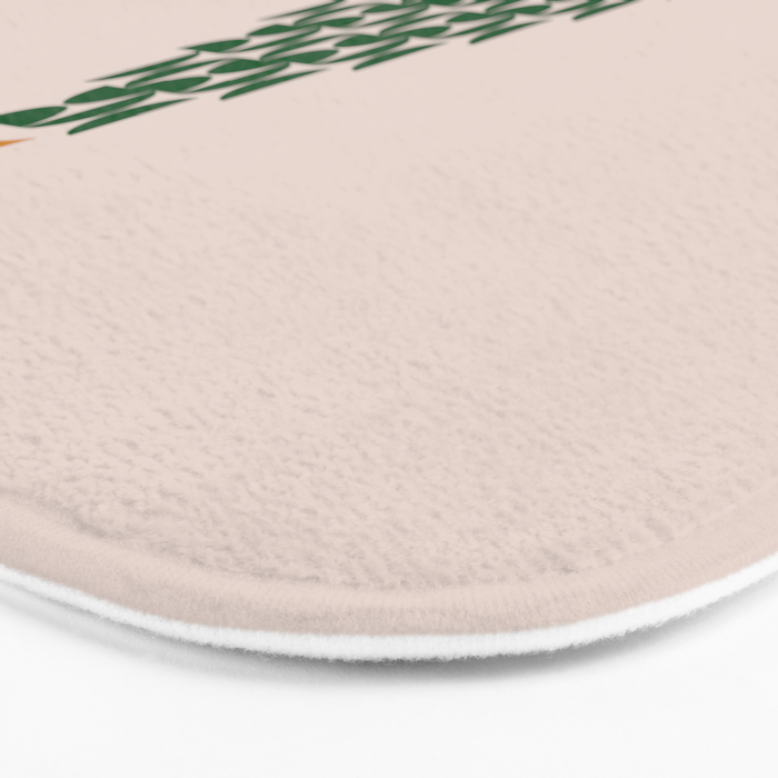 Winter Market | 05 - Festive Christmas Tree Green And Neutral Modern Holiday Bath Mat Gallery Image 3