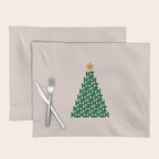 Winter Market | 05 - Festive Christmas Tree Green And Neutral Modern Holiday Placemat Gallery Image 1