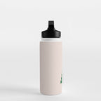 Winter Market | 05 - Festive Christmas Tree Green And Neutral Modern Holiday Water Bottle Gallery Image 3