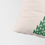 Winter Market | 05 - Festive Christmas Tree Green And Neutral Modern Holiday Pillow Sham Gallery Image 4