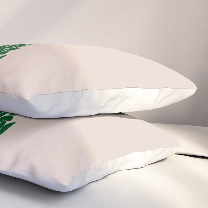 Winter Market | 05 - Festive Christmas Tree Green And Neutral Modern Holiday Pillow Sham Gallery Image 3