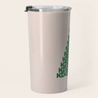 Winter Market | 05 - Festive Christmas Tree Green And Neutral Modern Holiday Travel Mug Gallery Image 3