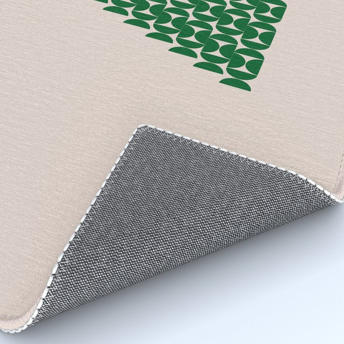 Winter Market | 05 - Festive Christmas Tree Green And Neutral Modern Holiday Rug Gallery Image 4