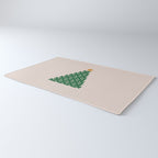 Winter Market | 05 - Festive Christmas Tree Green And Neutral Modern Holiday Rug Gallery Image 3