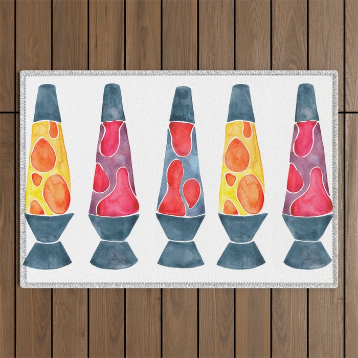 Retro Vibes - Warm Palette Outdoor Rug Gallery Image 1