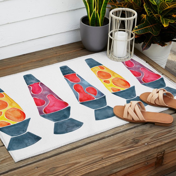 Retro Vibes - Warm Palette Outdoor Rug Gallery Image 2