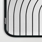 Minimal Arch IV Black and White Modern Geometric Lines Laptop Sleeve Gallery Image 3
