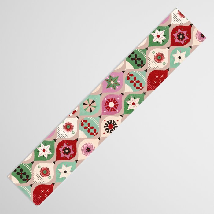 Festive Baubles Pattern Table Runner Gallery Image 3
