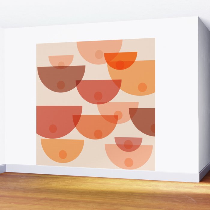 Mid Century Boobs Abstract Wall Mural Gallery Image 2