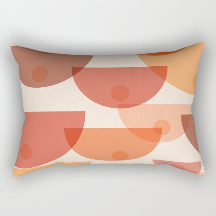 Mid Century Boobs Abstract Rectangular Pillow Gallery Image 1