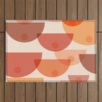 Mid Century Boobs Abstract Outdoor Rug Gallery Image 1