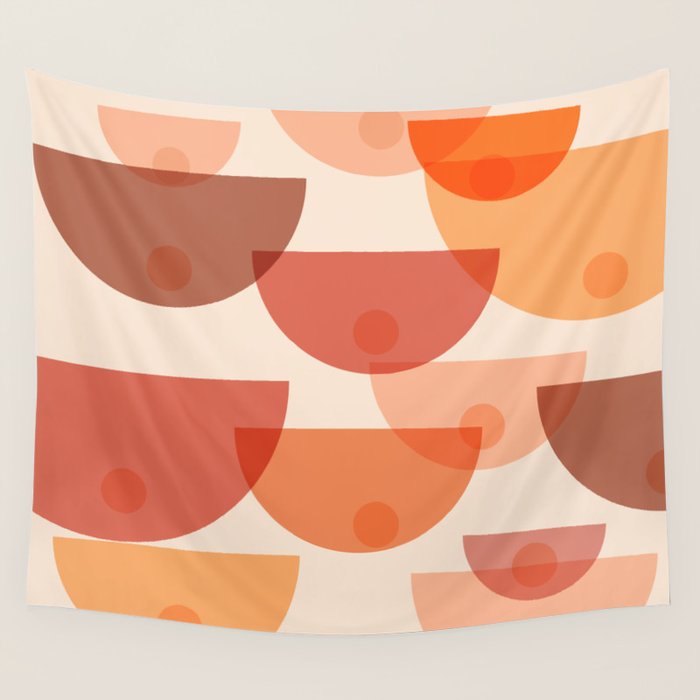 Mid Century Boobs Abstract Wall Tapestry Gallery Image 1