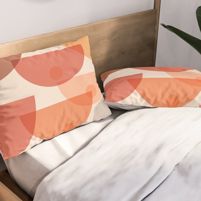 Mid Century Boobs Abstract Pillow Sham Gallery Image 2