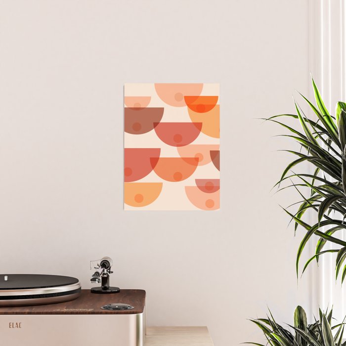 Mid Century Boobs Abstract Poster Gallery Image 2