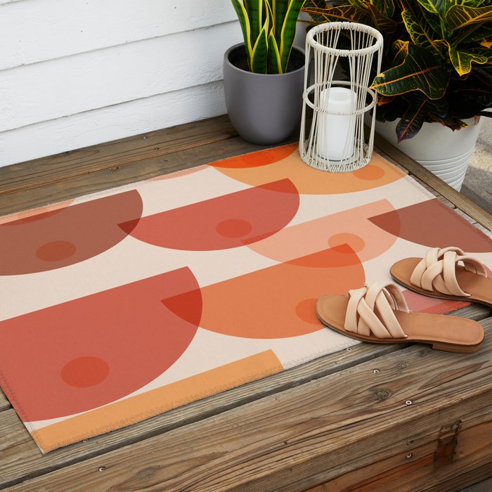 Mid Century Boobs Abstract Outdoor Rug Gallery Image 2
