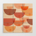 Mid Century Boobs Abstract Wood Wall Art Gallery Image 1