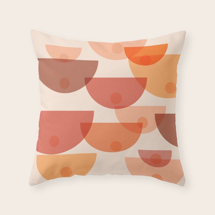 Mid Century Boobs Abstract Throw Pillow Gallery Image 6