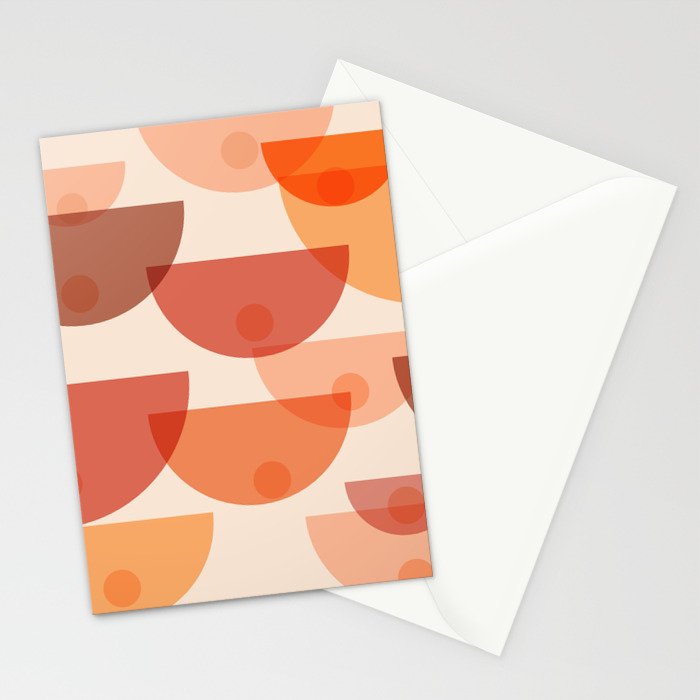 Mid Century Boobs Abstract Stationery Card Gallery Image 2