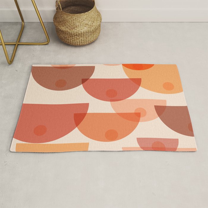 Mid Century Boobs Abstract Rug Gallery Image 1