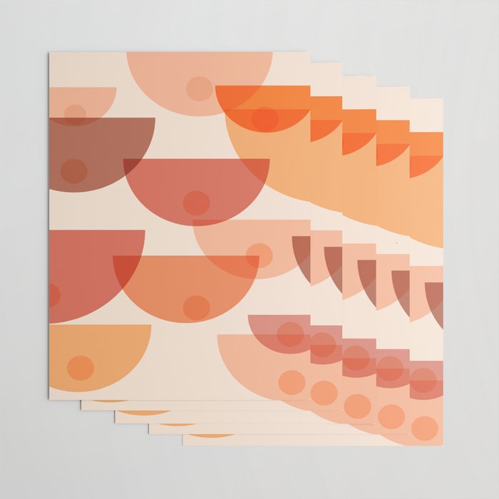 Mid Century Boobs Abstract Wrapping Paper Gallery Image 3