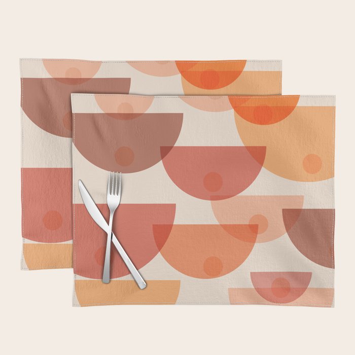 Mid Century Boobs Abstract Placemat Gallery Image 1