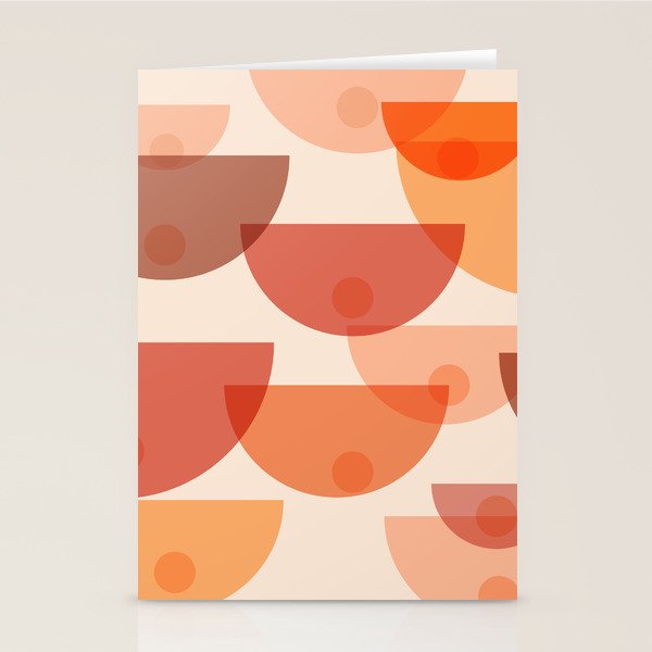 Mid Century Boobs Abstract Stationery Card Gallery Image 2