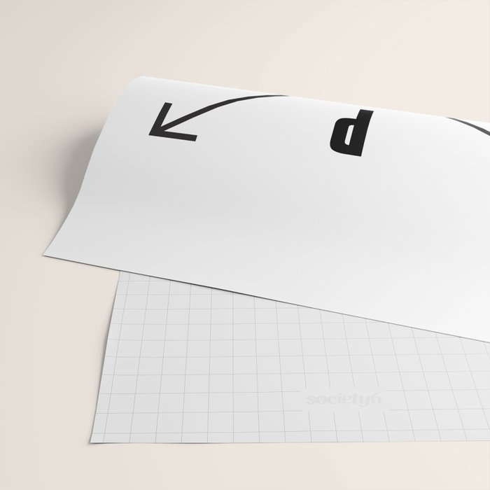PNW Pacific Northwest Compass - Black on White Minimal Wrapping Paper Gallery Image 2