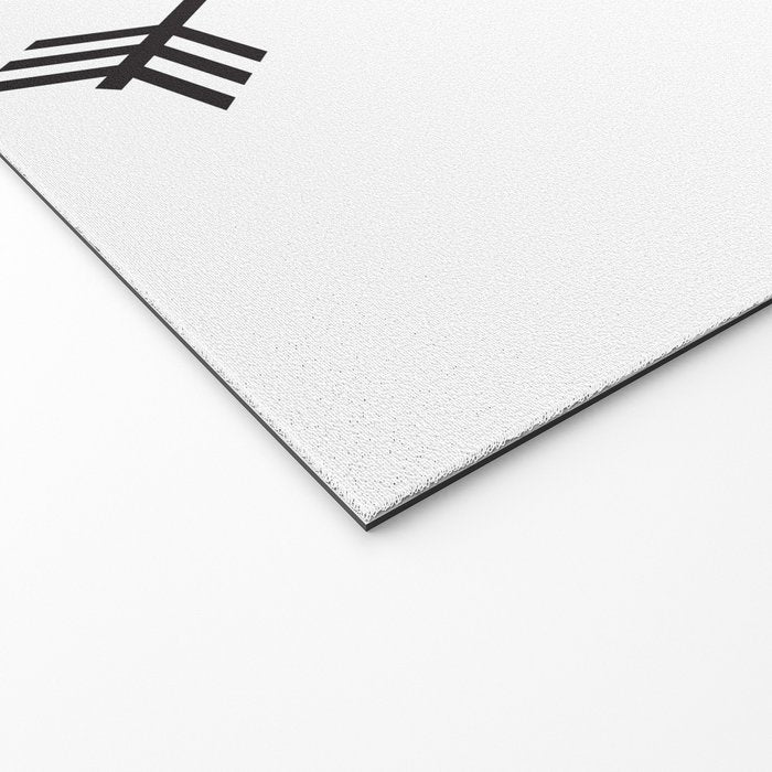 PNW Pacific Northwest Compass - Black on White Minimal Welcome Mat Gallery Image 2