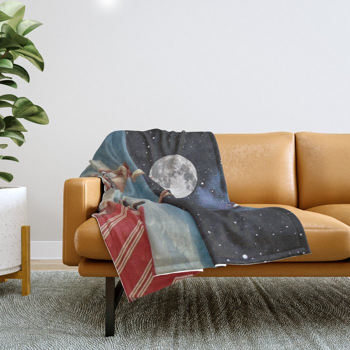 Reaching for the Moon Throw Blanket Gallery Image 1