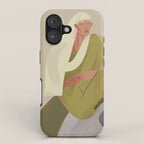 girl with a flower iPhone Case Gallery Image 1
